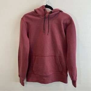 American Eagle Maroon High Neck Hoodie Sweatshirt with Kangaroo Pouch Pocket